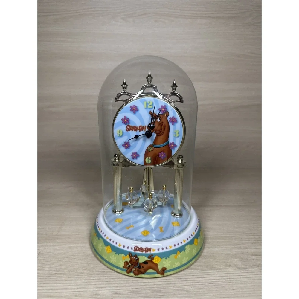 Scooby-Doo Porcelain Anniversary Clock Glass Domed Doesn't Spin Clock Works‎